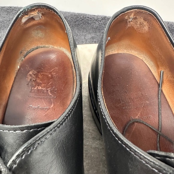 Allen Edmonds Parkway Black Leather Cap Toe Oxford Dress Shoes‎ Men\'s Size 12 D